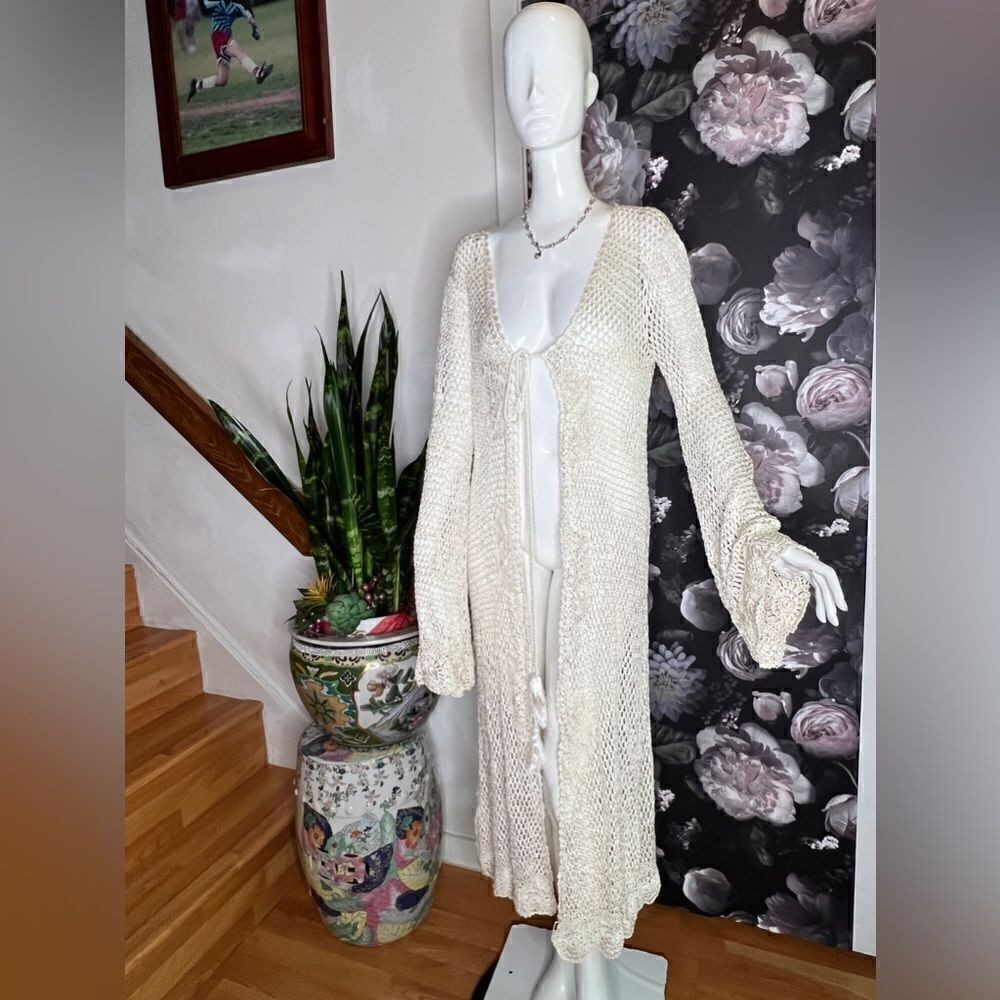 New Free People Crochet Kimono / Coverups